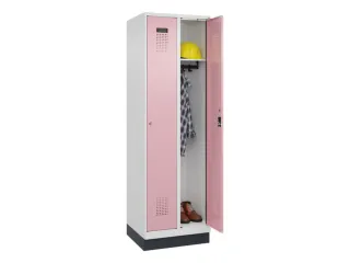 locker,HxBxD 1950x600x500mm,2vak,vak B 300mm,cil.-slot,sokkel - 1