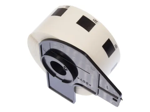 Etiket Kangaro compatible Brother DK-11221 zwart/wit 23x23mm 1 rol a 1