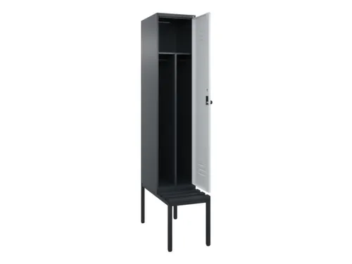 locker voor scheiding van kleding,HxBxD 2120x400x815mm,1vak
