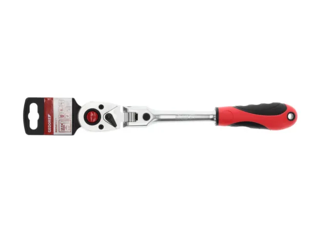 GEDORE R60120027 2K-scharnier omkeerbare ratel 1/2 292mm RSW5°
