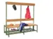 banc double,HxLxP 1600x2000x770mm,piètement RAL6011