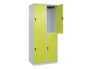 dubbeldekse locker,HxBxD 1850x800x500mm,2x2vak.,vak B 400mm - 2