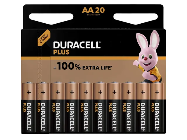 Batterij Duracell Plus 20xAA