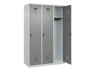 locker,HxBxD 1850x1200x500mm,3vak,vak B 400mm,draaigrendel - 2