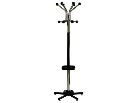 staande kapstok,HxØ 1790x550mm,12jashaken,parapluhouder/druppelvanger