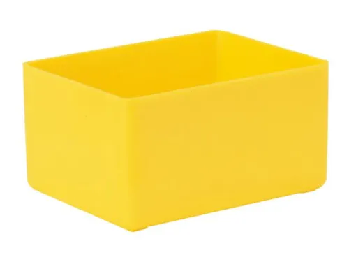 Inzetbak HxLxB 54x106x80mm Polystyreen Geel 50 stuks