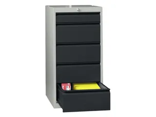 ladekast HxBxD 1000x500x600mm 7laden slot RAL7035 front RAL7016 - 2