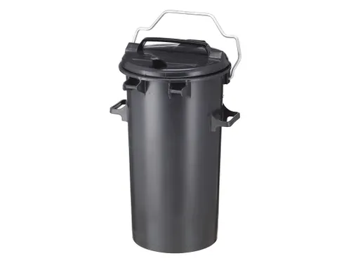 Kunststof Afvalbak 50 Liter Donkergrijs