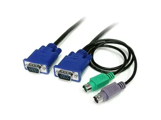 1.80 meter Ultradun 3-in-1 PS/2 KVM-kabel - 1