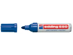 Viltstift edding 550 rond blauw 3-4mm