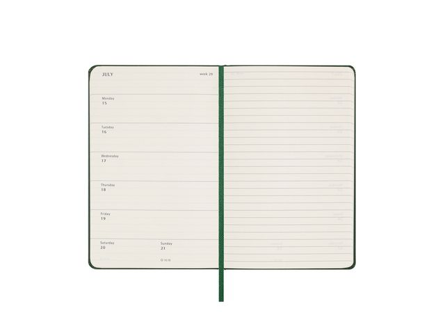 Agenda 2024 Moleskine Planner Weekly Pocket 12 mois 90x140mm 7 jours/1