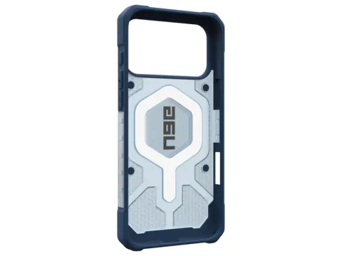 Pathfinder Clear iPhone 17 Pro Max Hoesje MagSafe met Koord Blauw