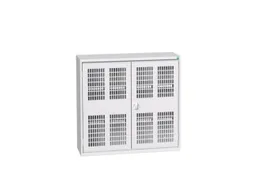 wandkast 1000x1050x350mm 2xStalen bodem sokkel Ral 7035 front Ral 7035