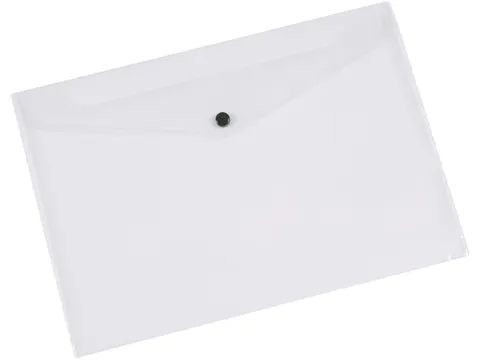 Documentenmap A3 transparante PP drukknopsluiting