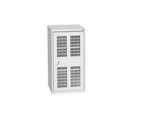 universele kast,HxBxD 1000x525x550mm,2xStalen bodem,draaigrendelslot - 1