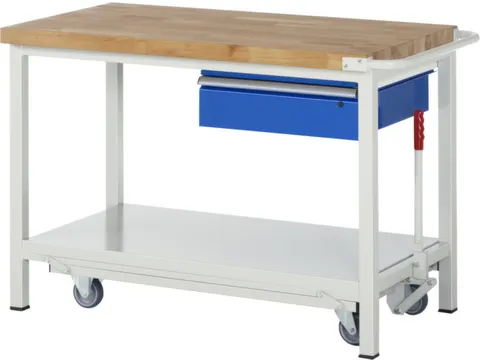 Werkbank 880x1250x700mm Beukenhouten Werkblad 1lade