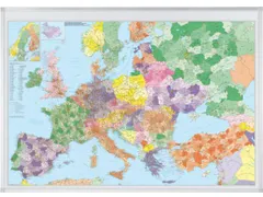 kaart van Europa HxB 98x138cm schaal 1:3.600.000 magnetisch