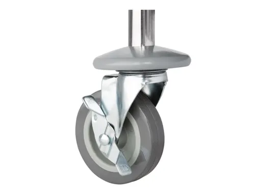 Serveerwagen Vogue RVS met 2 plateaus 128kg 82.5x71cm