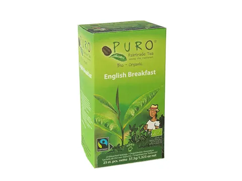 Puro thee English Breakfast fairtrade zakjes