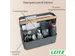 Leitz hangende draagbare bureau organizer met handvat donkergrijs