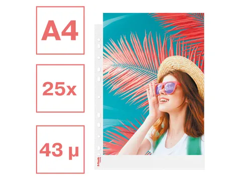 Colour'Breeze showtas A4 43micron gekorreld 25 stuks