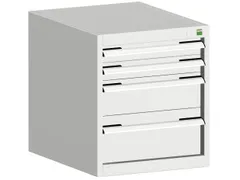 ladekast HxBxD 600x525x650mm 4laden romp RAL7035 front RAL7035