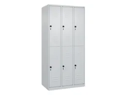 dubbeldekse locker,HxBxD 1850x900x500mm,3x2vak.,vak B 300mm