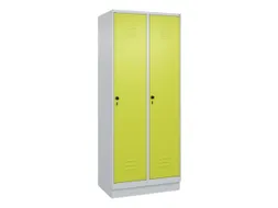 locker,HxBxD 1950x800x500mm,2vak,vak B 400mm,draaigrendel,sokkel