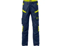 Fristads 129484-556 2552 STFP werkbroek, marineblauw/geel, maat 58, pe