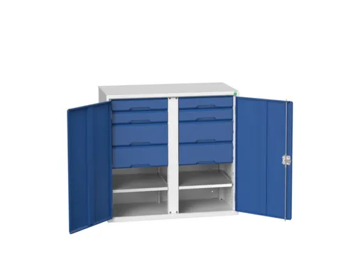 universele kast,HxBxD 1000x1050x550mm,2xStalen bodem,8lade(n)