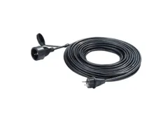 Verlengkabel,v. stof-/waterzuiger,kabel 20m,stekker geaarde stekker