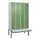 locker met bank,HxBxD 2120x1200x815mm,4vak,vak B 300mm,cil.-slot
