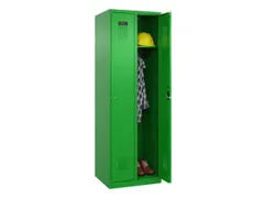 locker,HxBxD 1850x600x500mm,2vak,vak B 300mm,cil.-slot,staand op vloer