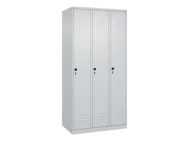 locker,HxBxD 1850x900x500mm,3vak,vak B 300mm,draaigrendel