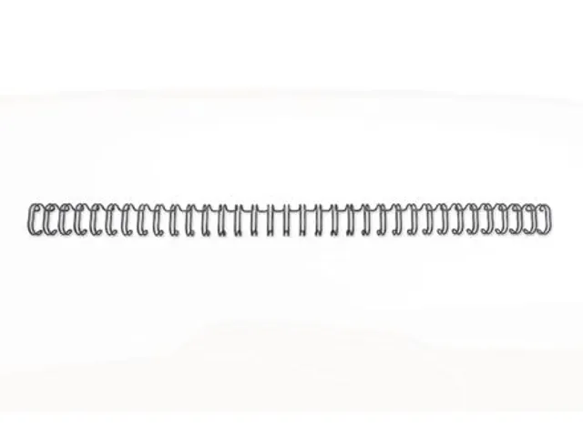 Draadrug GBC 11mm 34-rings A4 zwart 100stuks