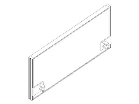 geluidabsorberende tafelscheidingswand,HxB 480x1000mm,lichtgroen