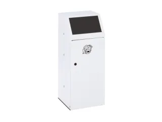 Afvalverzamelaar 69 liter klemring sticker restafval deur antraciet - 1