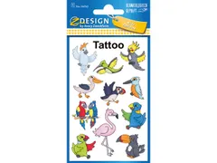 Tatouage Z-design Kids 1 feuille des oiseaux