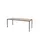 Domino Basic Tafel Vaste Hoogte 2000x800mm Hav/Kers 25mm Zwart 4-Poots