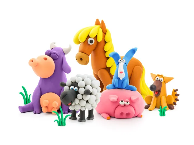 Hey Clay Klei set Animals 15 delen boerderijdieren