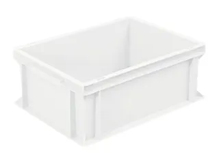 Euronorm Stapelkrat Hxlxb 170x400x300mm 16liter Gesloten Wit - 1
