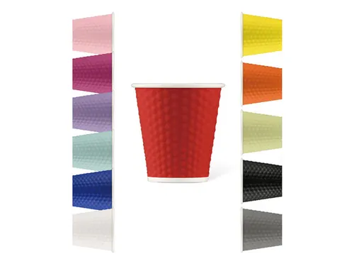 Beker porselein Les Artistes Paris 180ml met siliconen grip Rood
