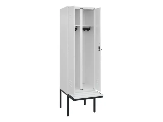 locker voor scheiding van kleding,HxBxD 2120x600x815mm,2vak