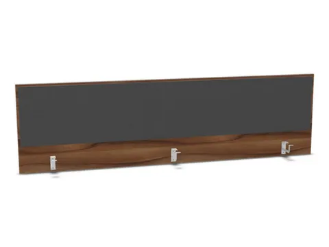 opzetpaneel bureau aanbouw achter NP-tiepolo nut antraciet 2000mm