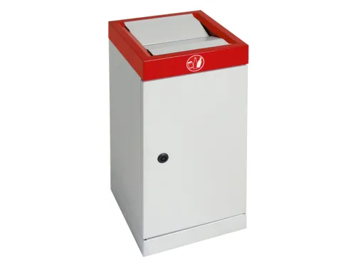 afvalbak,niet-brandbaar,30l,HxBxD 600x300x300mm,binnenbak staal