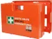 mallette de secours p. bureau DIN 13157 ABS orange av. support mural