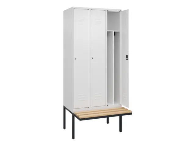 locker voor scheiding van kleding,HxBxD 2120x900x815mm,3vak