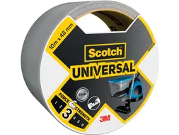 ducttape Universal, ft 48 mm x 25 m, zilver