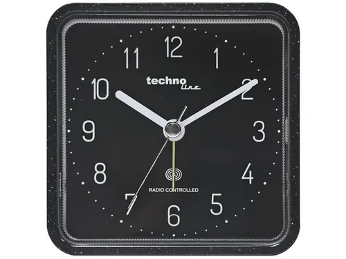 Wekker Technoline WT 775 91x91x40mm zwart analoog
