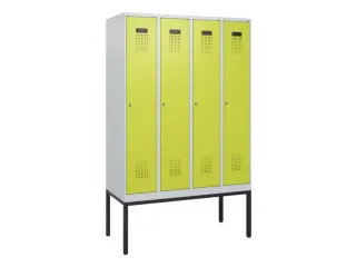 schoollocker,HxBxD 1950x1200x500mm,4vak,vak B 300mm,cil.-slot - 2